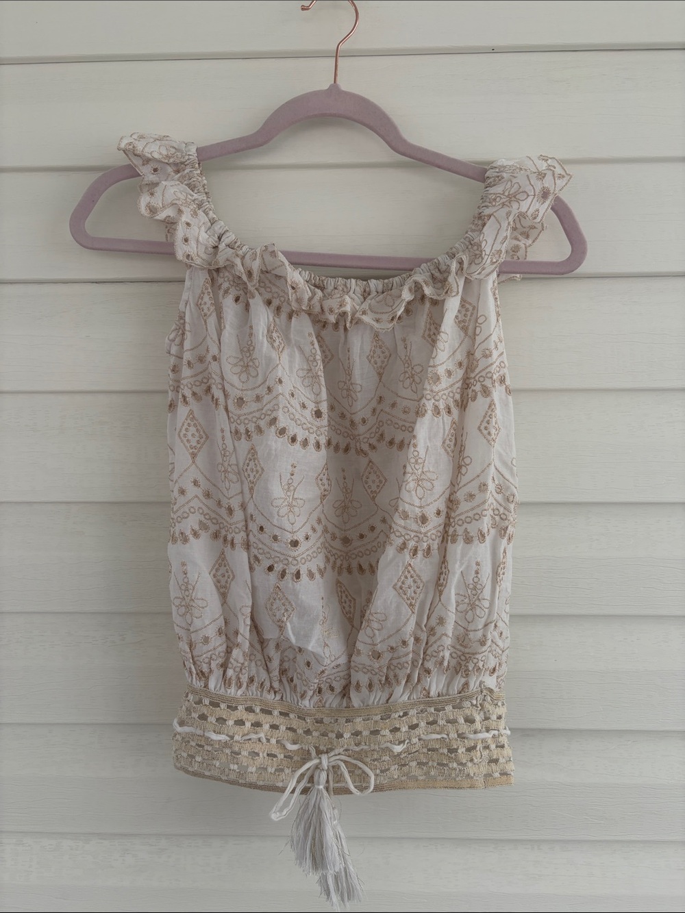 Buby.s Italy Beige Patterned Blouse